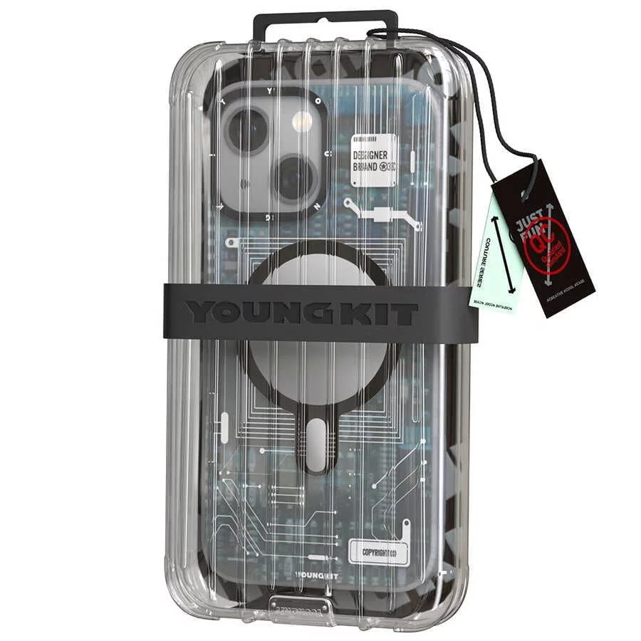 Apple iPhone 15 Plus Case Magsafe Charged Youngkit Technology Series Cover - Image 2