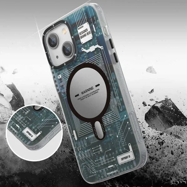 Apple iPhone 15 Plus Case Magsafe Charged Youngkit Technology Series Cover - Image 3