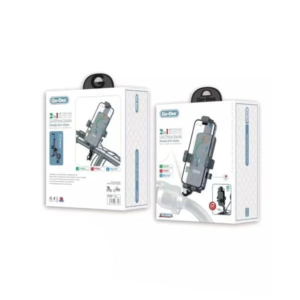 Go Des GD-HD905 Anti Shake 360 Degree Adjustable Bike and Motorcycle Phone Holder - Image 2