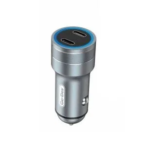 Go des GD-Qc2019 Double PD Output Metal Vehicle Charging Head LED Light 40W