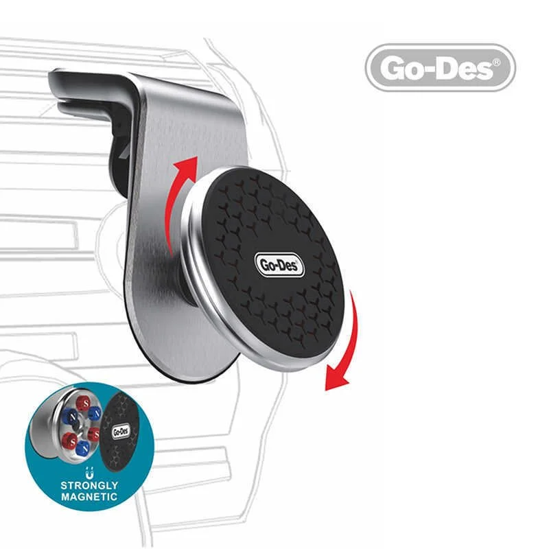 Go des GD-HD676 L-Shaped Magnetic Vehicle Telephone Holder - Image 2