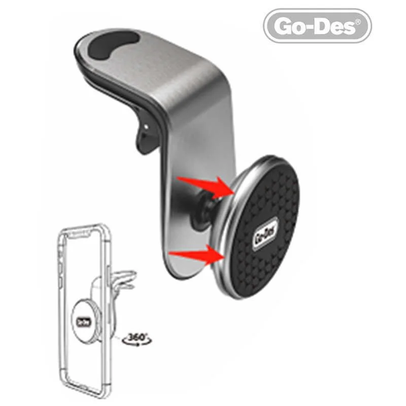 Go des GD-HD676 L-Shaped Magnetic Vehicle Telephone Holder - Image 3