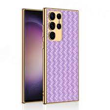 Gkk Leather Sm S25 Ultra Purple Galaxy Phone Case