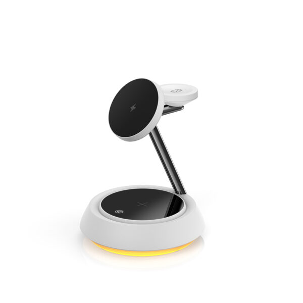 Wiwu Wi-W002 3in1 Magnetic Wireless Charging Stand with Fast Charging