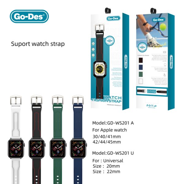 Apple Watch 38mm Go-Des GD-WS201 A iOS Smartwatch Band - Image 2